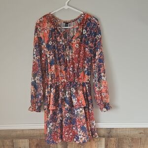 Floral Long Sleeve Dress